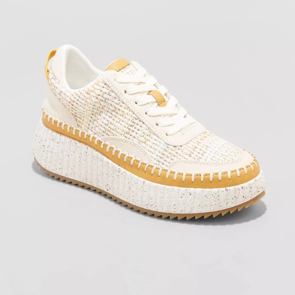 Universal Thread Cream and Tan Sneakers